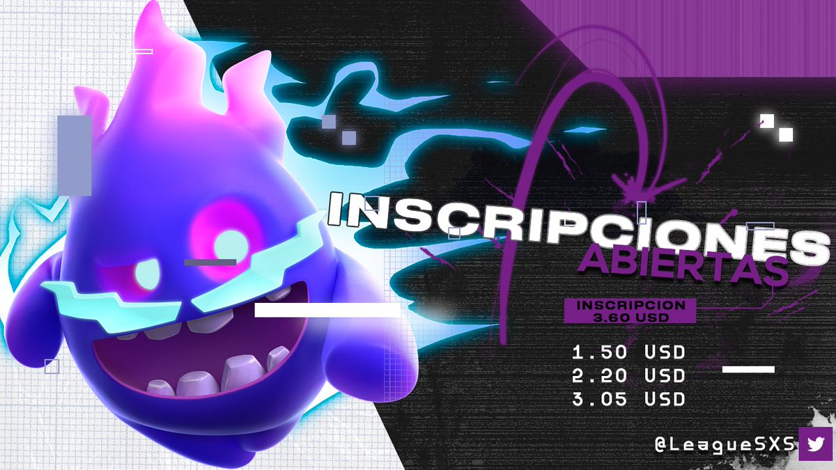 #CR 

Abrimos inscripciones a nuestra primera edición de paga. 

Información y dudas acerca de la liga al MD 📩.