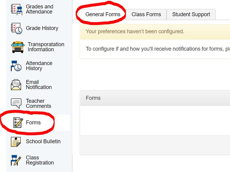 ATTENTION PARENTS AND GUARDIANS! A new Bus Transportation Form will be available on the Parent Portal this weekend under Forms > General Forms. Parents are asked not to place children on the bus unless they have received confirmation from the Transportation Department.