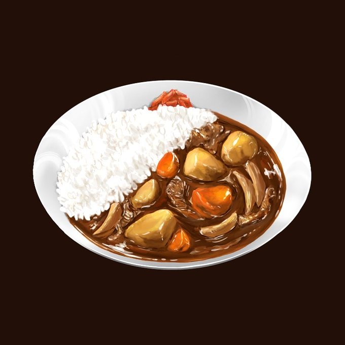 カレーライスのtwitterイラスト検索結果 古い順