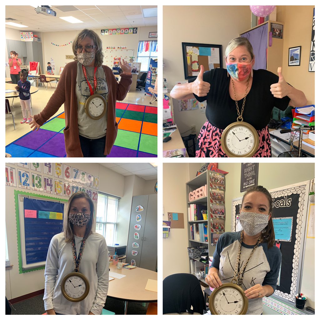 Congrats to the 1st 6 weeks attendance winners!  These ladies get to rock these awesome clock necklaces until next time!  <a href="/mrsrichardsjen/">Jenny Richards</a> @JenniferLees1 <a href="/taylorlacie10/">Taylor Green</a> <a href="/mrshgriffin/">Hayley Griffin</a> <a href="/BSShelby/">Brett Shelby</a> <a href="/SarahCureton1/">Sarah Cureton</a> <a href="/jacktylerisd/">Jack Elementary</a>