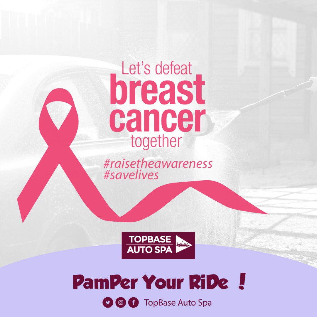 TopBase_AutoSpa's tweet photo. Let’s defeat #breastcancer ! #raisetheawareness #SaveLives #PinkOctober #pamperyourride #BreastCancerAwarenessMonth https://t.co/21wlp8gmFD