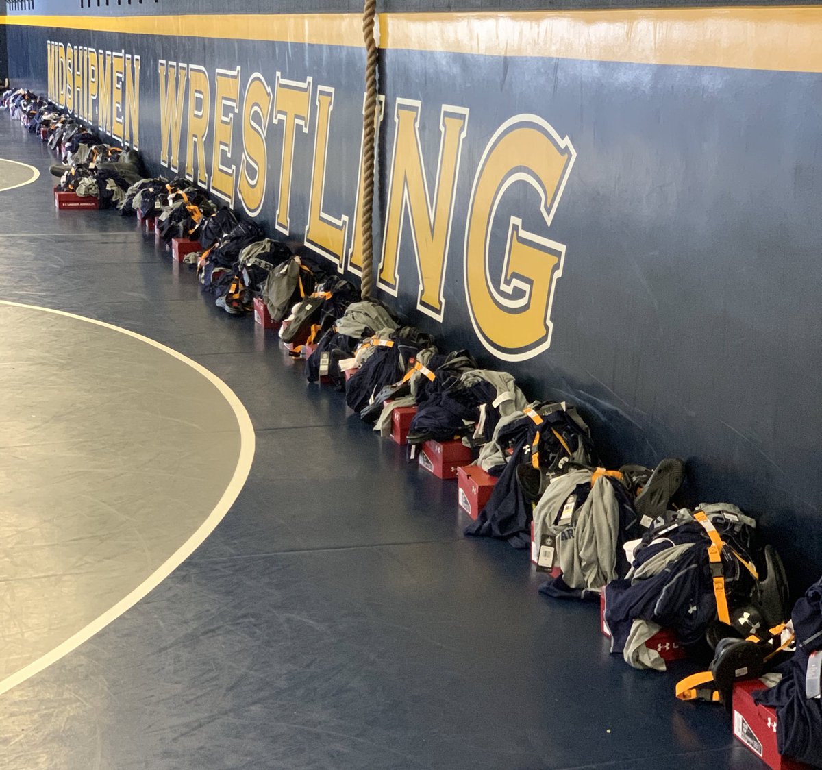 Practice officially starts tomorrow for <a href="/NavyWrestling/">Navy Wrestling</a> so they need their <a href="/UnderArmour/">Under Armour</a> gear! #GoNavy