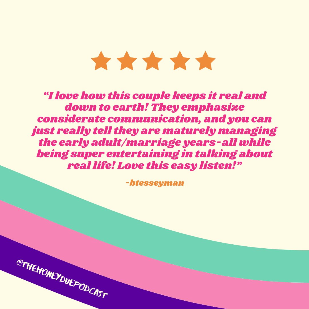 We peeped our reviews and found some of the most meaningful and kind words that some of you guys left for us and wow. Let’s just say kind words go so far...*cue Stina Emre’s waterworks* Thank you HoneyDue fam. 💕 #podcast #PodcastRecommendations