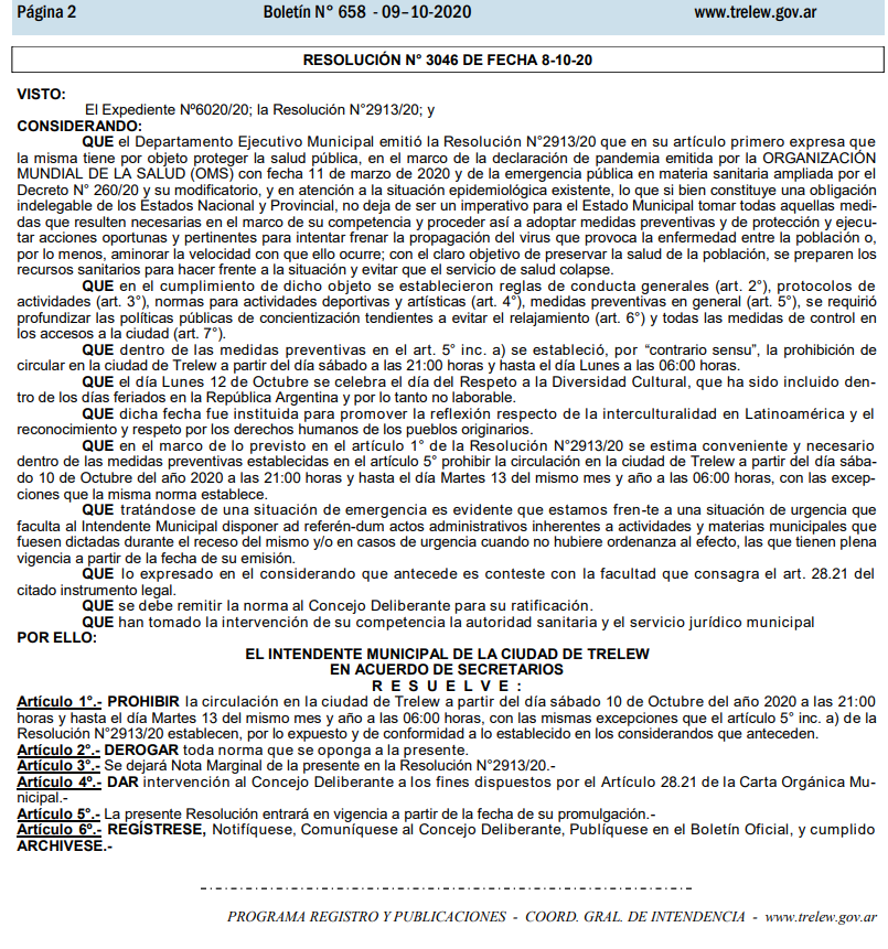 rubencacerestw's tweet photo. #Trelew Prohibición de Circular. Ni una sola referencia a las Constituciones Nac. y Pcial, Tratados Internacionales, ni al  Billiken.  Debemos ser un país independiente. @DerechoUBA voy de nuevo en 2021. https://t.co/VGvxuLCJAE