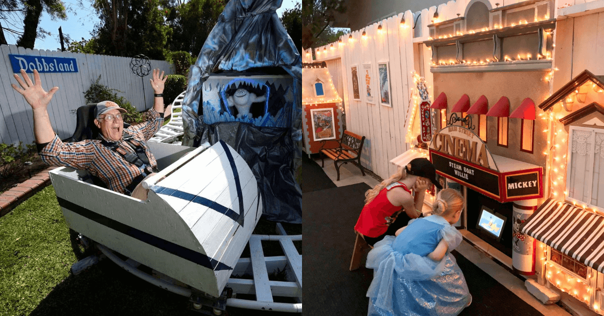 InsideTheMagic's tweet photo. Grandfather Builds Mini #Disneyland in His Own Backyard #AtHomeImagineering
https://t.co/FQvGSmDxeD https://t.co/tPObzCs1uB