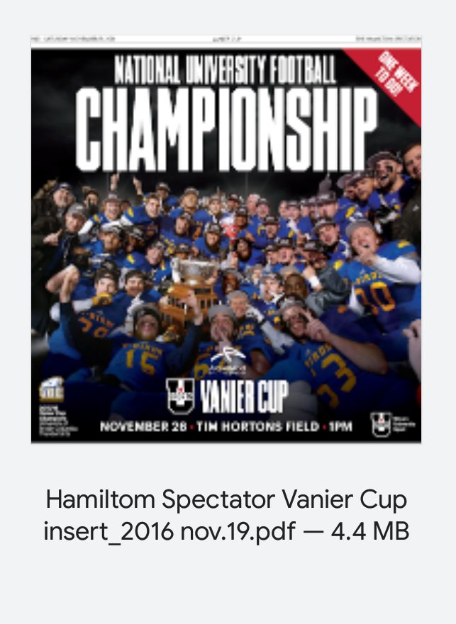In honor of #NationalNewspaperWeek, here's the only time I ever had an article in a newspaper. @TheSpec @USPORTSca #FlashbackFriday https://t.co/vZYZw0QJbV