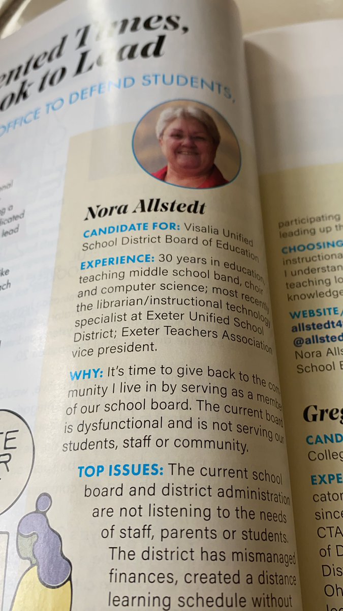 Congratulations to <a href="/nallstedt/">Nora Allstedt</a> for making it to this months CTA magazine!!!! <a href="/cvcue/">Central Valley CUE</a> #makeadifference #wearecta