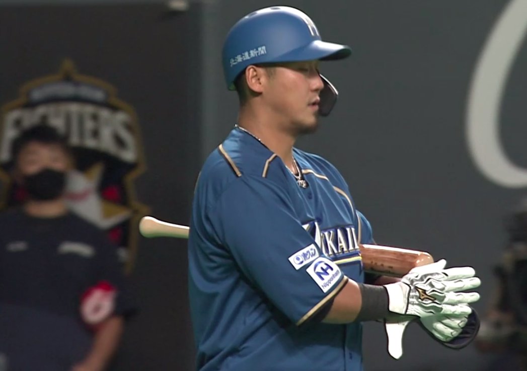 中田翔選手が モーションアークのバッテを使用 意外と貴重なシーンです 