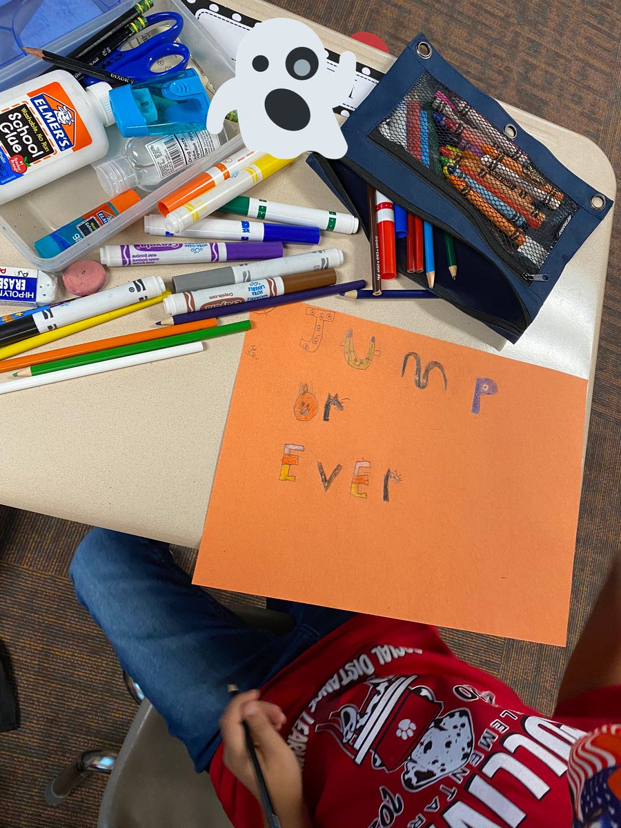 We made sight word posters using fun Halloween fonts! I love their creativity! 🧡🦇🧛‍♂️🧿👻🍁🕷🎃🖤 #DalmatianNation <a href="/ASE_Dalmatians/">Sullivan Elementary</a>