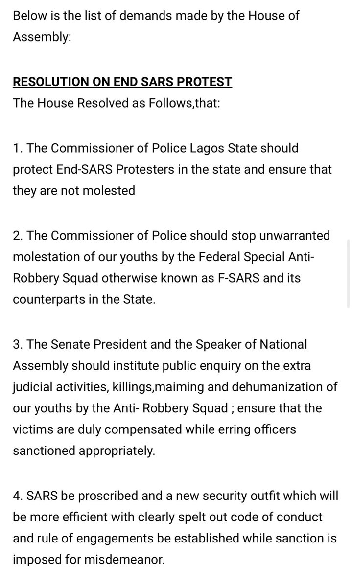 18. A resolution was made with us present and the Speaker ended the meeting.This is currently the resolution online for we all to read. #EndPoliceBrutalitynow