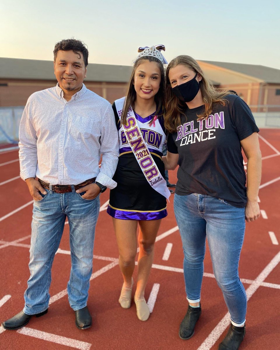 BeltonDance's tweet photo. We love our seniors 💜⚓️ We are SO glad we are finally able to be at Friday Night Lights and we were finally able to perform! 💫 https://t.co/HUe6UQtDmi