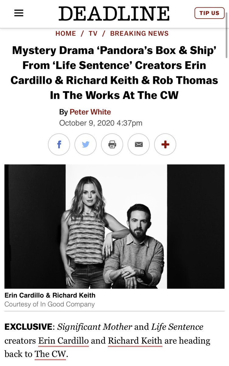 As a life long #buffythevampireslayer fan, I’ve always wanted to do something in that vein which is why I’m so excited <a href="/theErinCardillo/">Erin Cardillo (she/her)</a> and I are developing our first foray into that genre with our friends at <a href="/theCW/">The CW</a> and the amazing #RobThomas... #InGoodCompany #Spondoolie