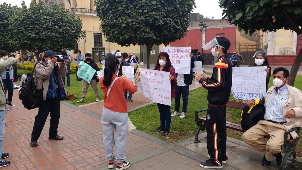 Cposunmsm's tweet photo. #AnulaciónYa 💪🏽 #NoAlExamenVirtual #AdmisiónSinExclusión #EducaciónParaTodos #EstafaVirtualUNMSM https://t.co/CSFspNgWpA