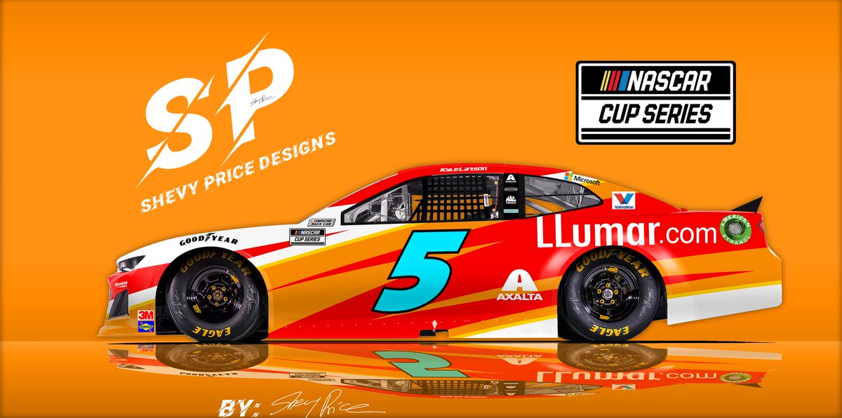 S_PRICE_DESIGNS's tweet photo. 2021 Kyle Larson @llumarfilms paint scheme concept. (Blue numbers). @TeamHendrick @NASCAR #NASCAR #Racing #motorsports #chevy #camaro #PaintScheme #FridayVibes #racecar #sports #LlumarFilms #Llumar #films #windows #tint #auto #home #KyleLarson #HendrickMotorsports #CupSeries https://t.co/zECQectiwP