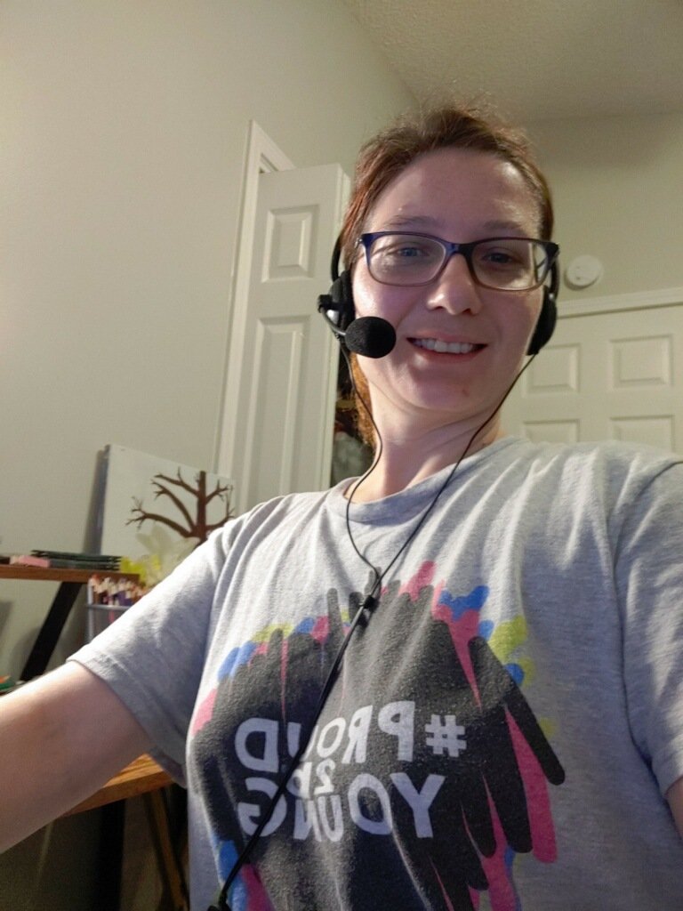 Wayne_OPFLDSL's tweet photo. Teresa from the Orange Park DSL center having fun during SCF week while working from home. #CareServesCustomersFirst #DSL #atyourservice https://t.co/v1U7SwGuOJ