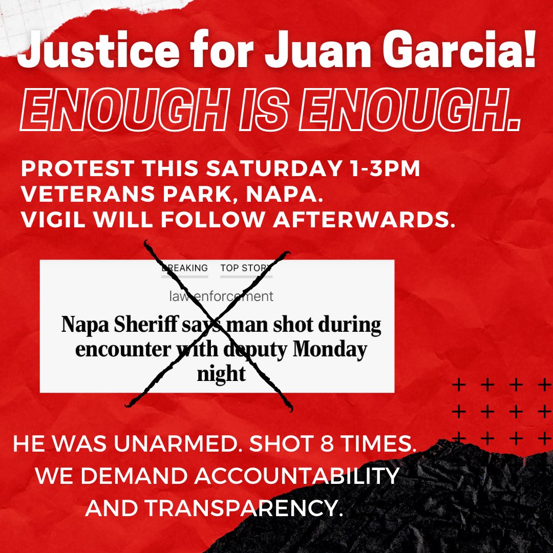 Please be respectful and mindful. Wear masks and social distance. Hope to see you there! #JusticeforJuan #EnoughIsEnough