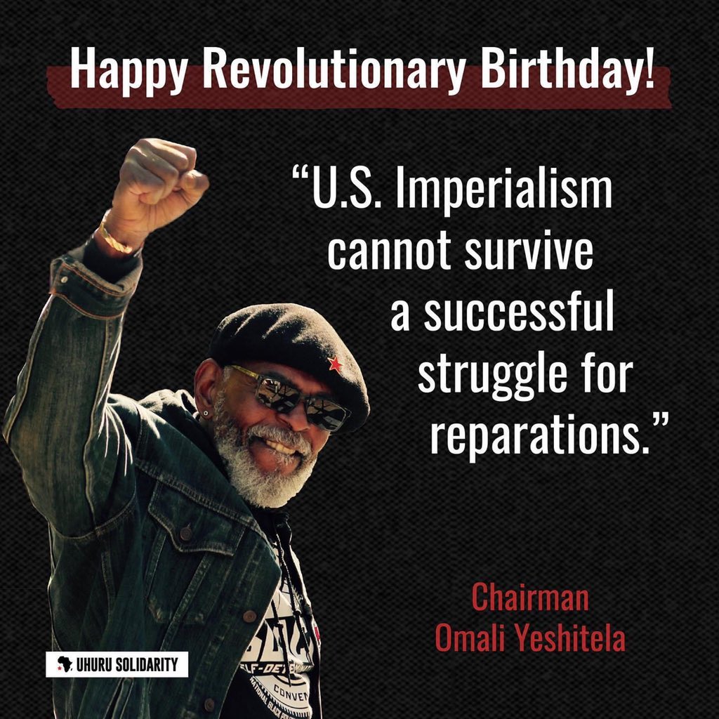 Thank you to the Uhuru Solidarity Movement (@UhuruSolidarity) for this revolutionary birthday greeting!

#ChairmanOmaliYeshitela #OmaliYeshitela #OmaliTaughtMe #UhuruSolidarityMovement #USM #USMUhuru #SolidarityNotCharity #UnityThroughReparations #TheUhuruMovement #Solidarity