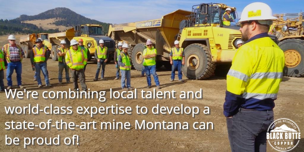 Phase I Construction is well under way at Black Butte Copper, with approximately 35-50 contractors onsite daily. #economicrecovery #montanaworks #worldclass #mining #montana #copper