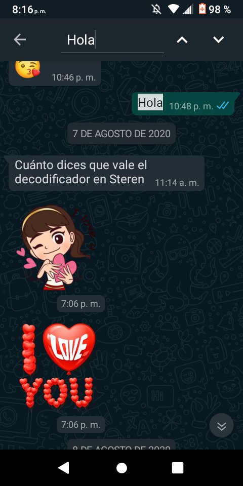 LikeTehuacan's tweet photo. @WABetaInfo Hello friends of wabetainfo today a new function to search the messages of a chat by specific author https://t.co/QbH1Nth8PO