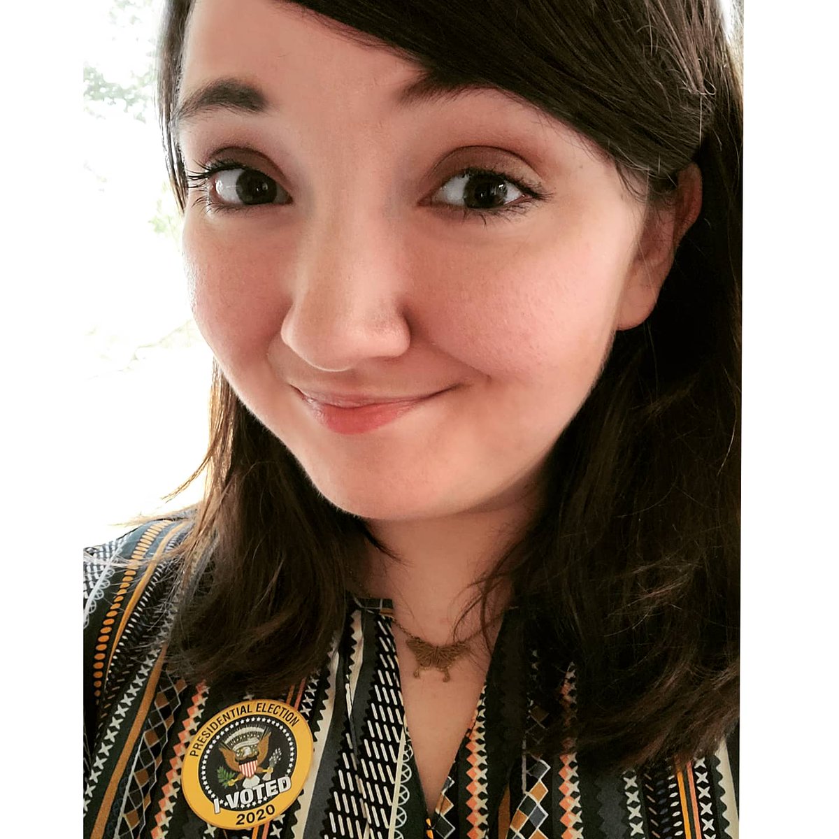 I did it! And I got a sticker! 😀 #IVotedEarly #BidenHarris2020