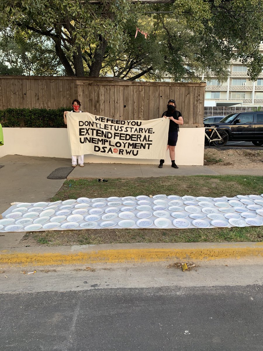 txskylines's tweet photo. #TexasSenateDebate #pushfor600 #hazardpay #ExtendUI #dontstarvefight @IATSE @unitehere @Pushfor600Atx @austin_DSA @restaurantproj https://t.co/IAS6ngTHwo