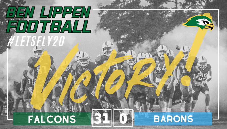 Another VICTORY for the Falcons tonight! 
The Falcons showed up ready to play for a home crowd! 
🏈WAY🏈TO🏈GO🏈FALCONS!🏈 
#LetsFly20