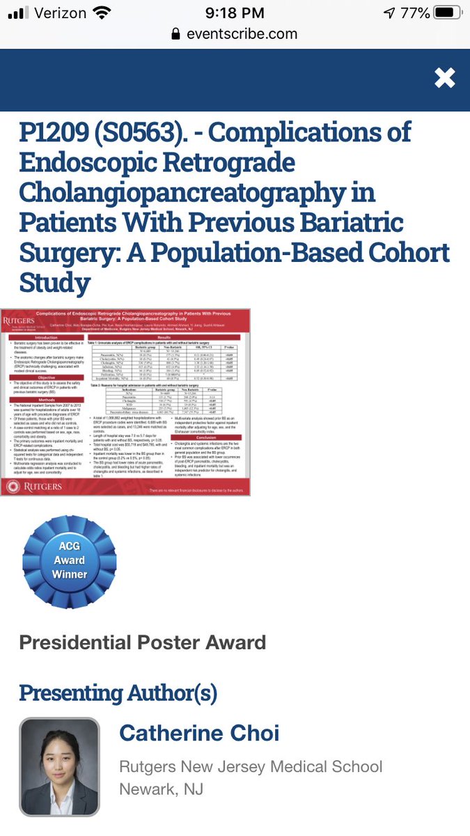 Catherine Choi (@catherinechoimd) on Twitter photo So excited to present our projects <a href="/AmCollegeGastro/">ACG</a> meeting virtually! My last ACG presentation as a resident physician. Thank you friends and mentors for all ur help and encouragement. #ACG2020 #poster <a href="/AldoBarajasMD/">Aldo Barajas-Ochoa, MD, FACP</a> @L_Rotundo So excited to present our projects <a href="/AmCollegeGastro/">ACG</a> meeting virtually! My last ACG presentation as a resident physician. Thank you friends and mentors for all ur help and encouragement. #ACG2020 #poster <a href="/AldoBarajasMD/">Aldo Barajas-Ochoa, MD, FACP</a> @L_Rotundo