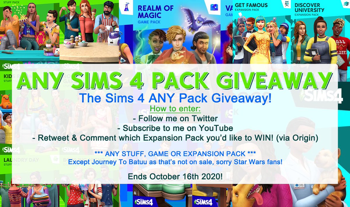 I have a bit of spare money so bcs I already own every pack I want, I've decided to gift a pack to one of y'all! 🥰

Only thing is you'll need to change your location on Origin to Australia if you win, so that I can gift the pack to you! 💗

#thesims4giveaway #giveaway #thesims4