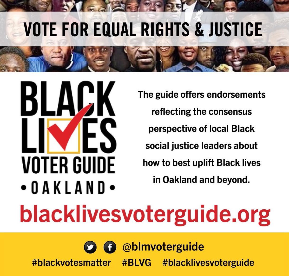 Check out the Oakland Black Lives Voter Guide ✔️

#oaklandvoterguide
#CAvoterguide
#blackvotesmatter
#blackvotersmatter
#blacklivesmatter
#oaklandprotest
