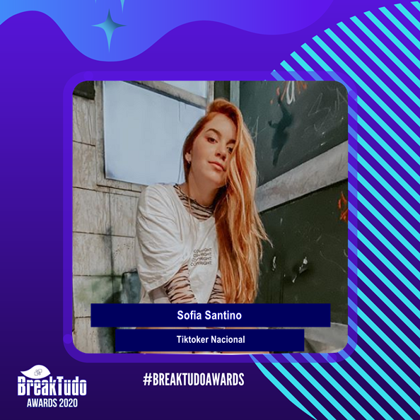 breaktudoawards's tweet image. Vote em Sofia Santino para Tiktoker Nacional no BreakTudo Awards 2020, as votações encerram no dia 15 de outubro. Votação somente no site awards.breaktudo.com/vote/tiktoker-… #BreakTudoAwards #SofiaSantino @sofiasantinoo
