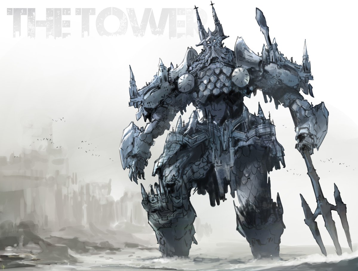 「? THE TOWER(仮)
錫、石英、藍銅鉱 」|貞松龍壱のイラスト