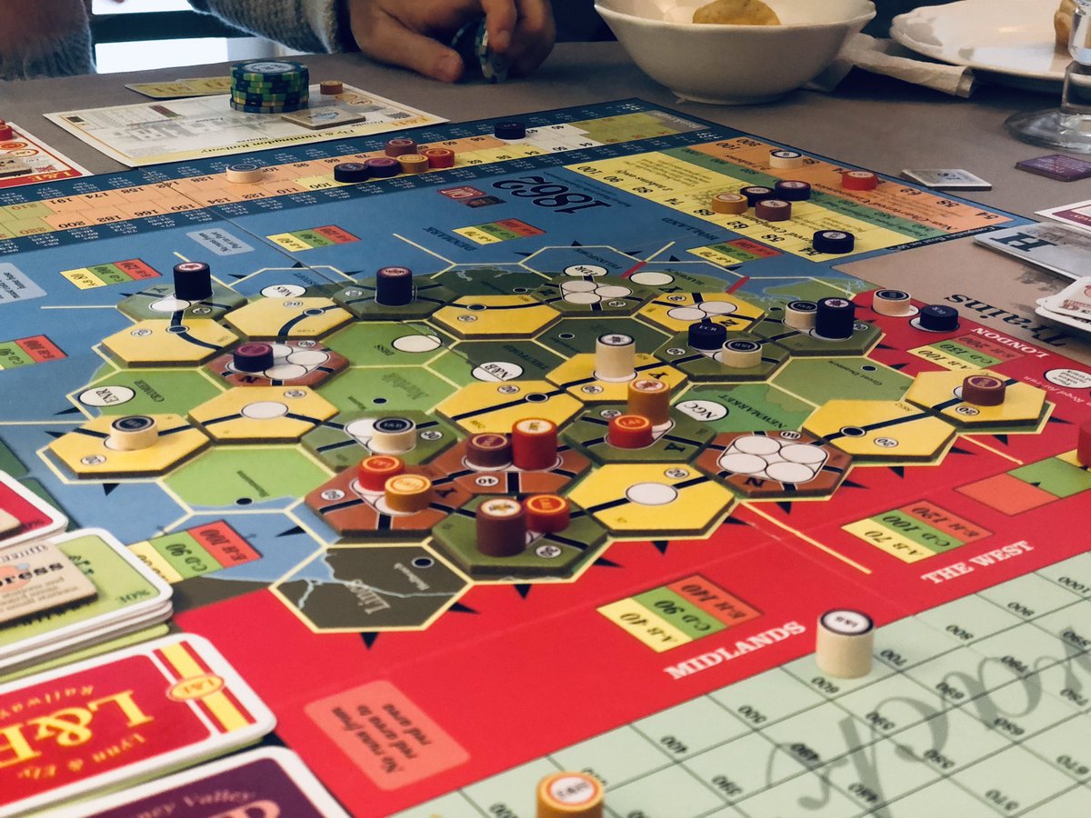 poifpoif's tweet photo. 1862. 3-player game. @gmtgames #tchootchoo #18XX #j2s #bgg https://t.co/Xf6yUOkEU1