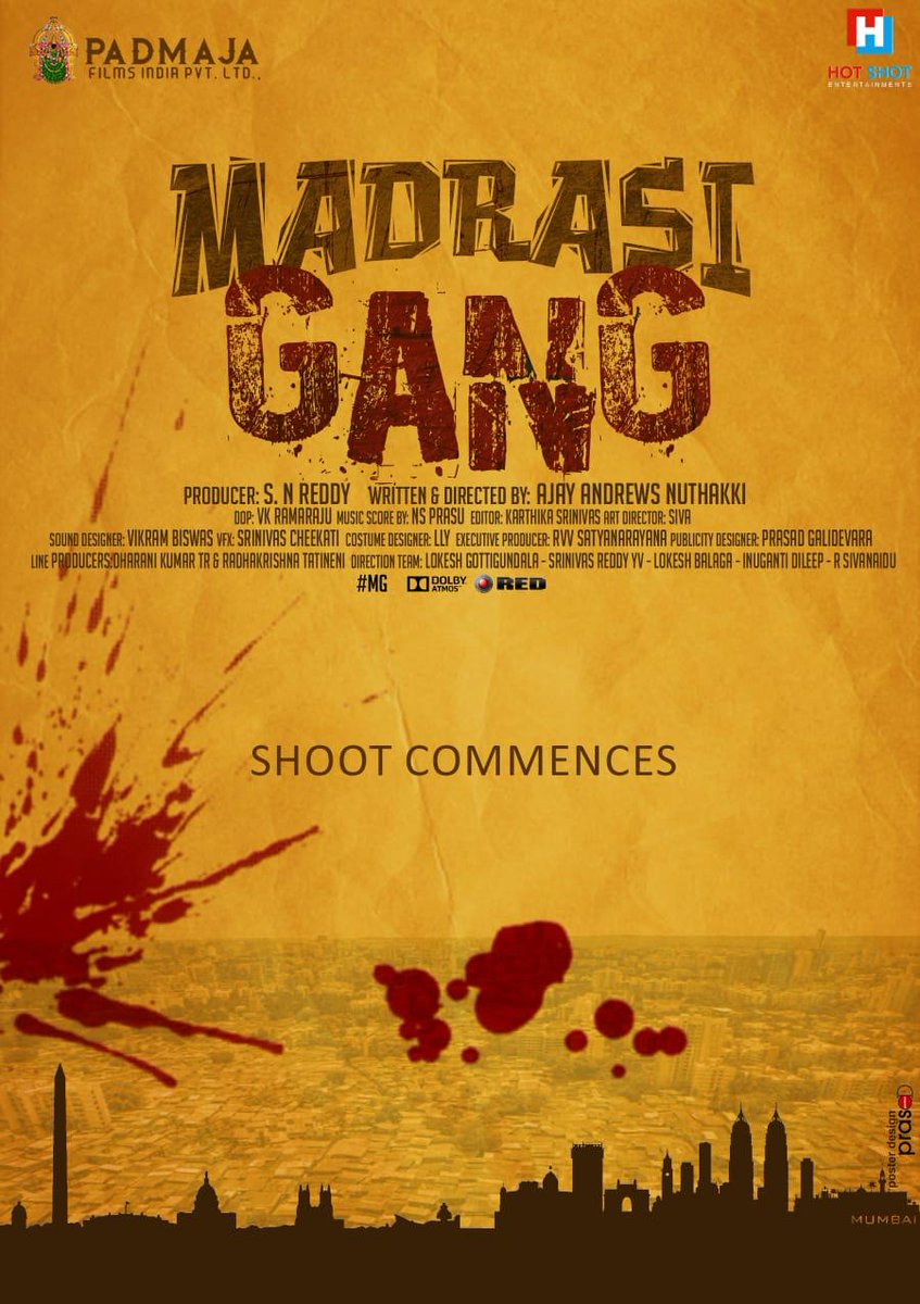 I wish @itsAjayAndrews garu and the entire team of #MadrasiGang a huge success 🤗🤗🤗 I'm very confident about this script and I’m sure it’s gonna rocks 🙏🏻❤️