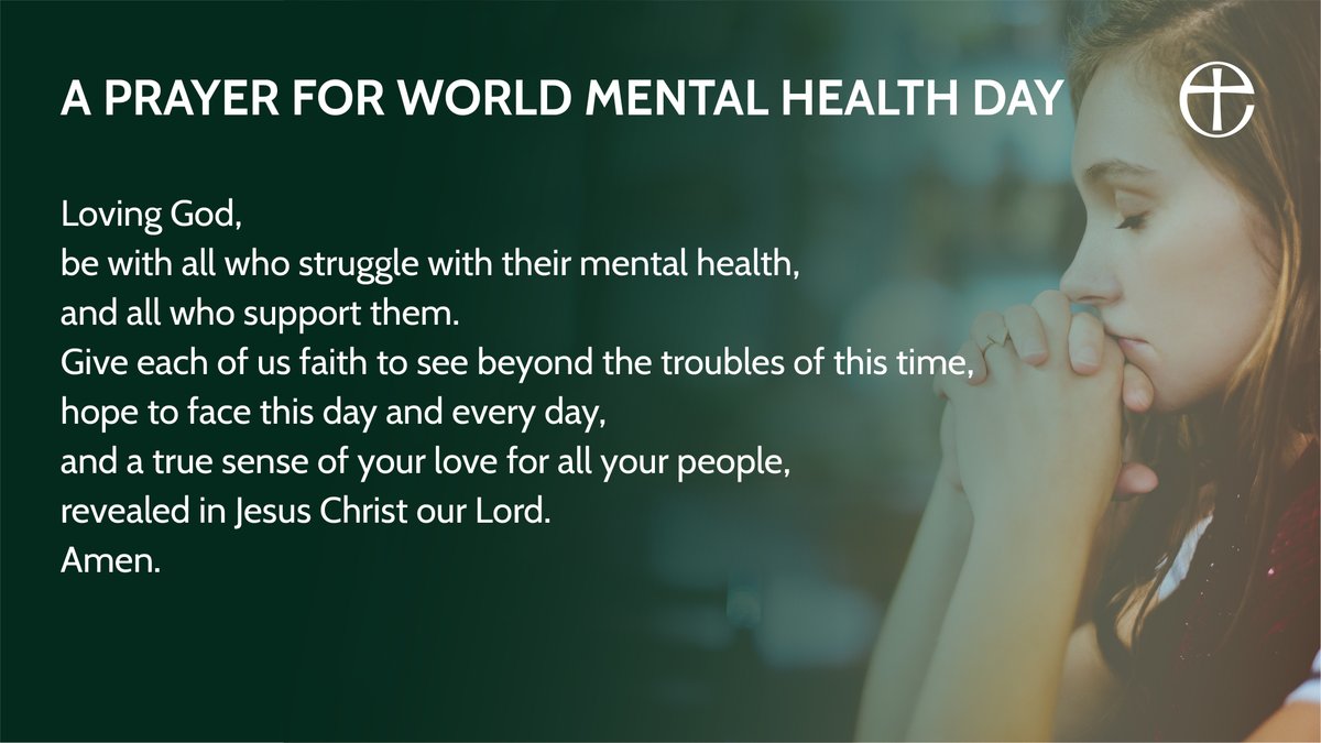 churchofengland's tweet photo. We join in prayer to mark #WorldMentalHealthDay.

We all have mental health - if you'd like to explore our resources, visit https://t.co/KOoGbGQqNj. https://t.co/6ZnGyUJQdR