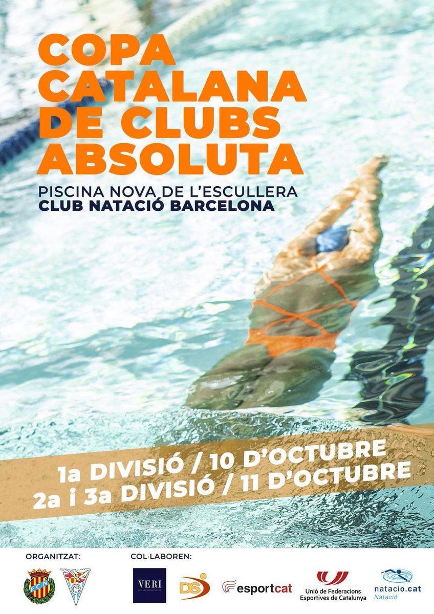 Aquest dissabte 10 i diumenge 11 d'octubre, torna la competició oficial de Natació de la temporada 2020-2021 després de 8 mesos d’aturada!!👏👏
La piscina Nova Escullera del @CNBARCELONA , acull la Copa Catalana de Clubs Absoluta de 1era, 2na i 3era divisió. #cntarraco #natacio https://t.co/cmWkkeqfDh