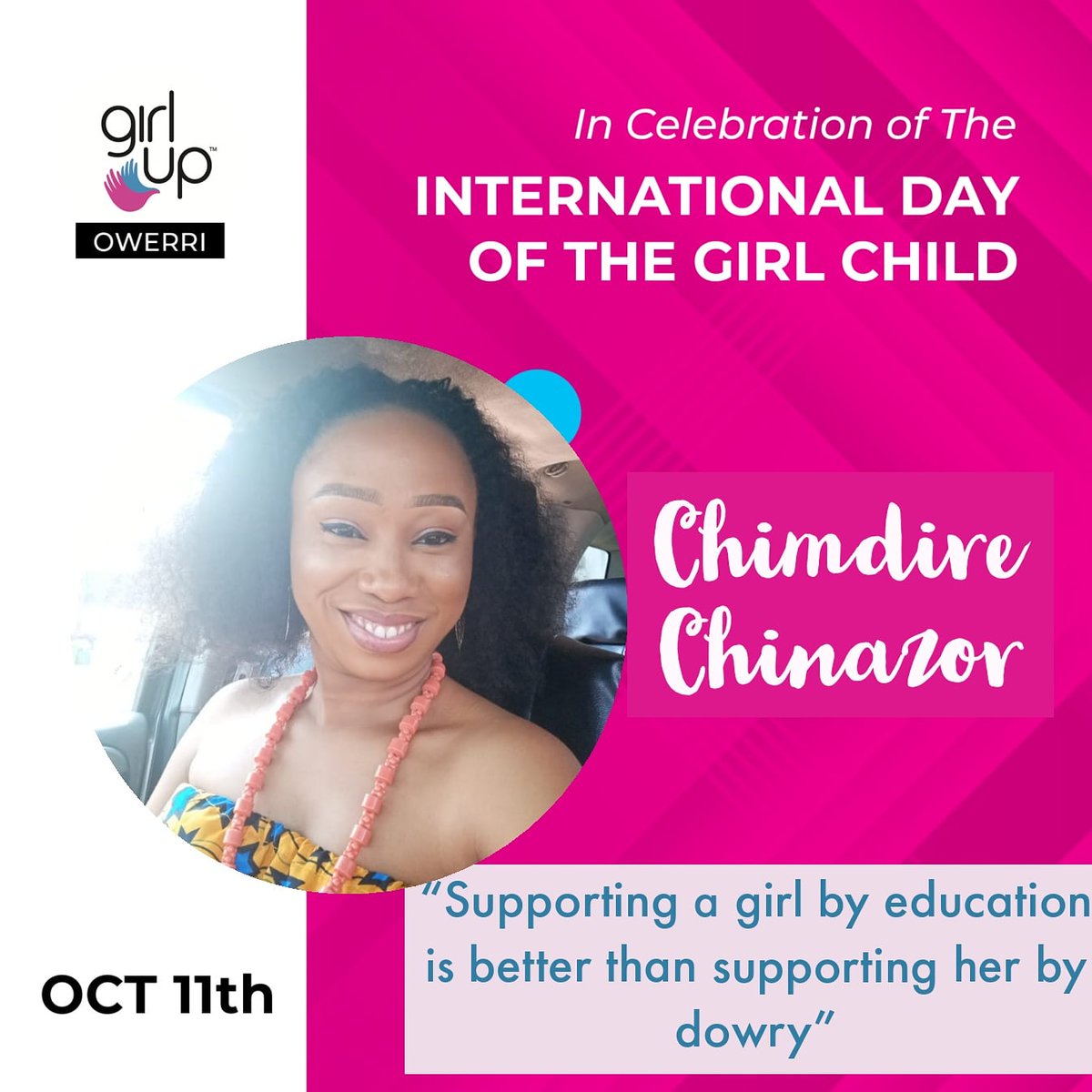 GirlupO's tweet photo. Your voice, our equal future

#internationaldayofthegirlchild 
#campaign 
#girlslead20 
#girls
#gender
#genderequality 
#womenempowerment 
#femaleempowerment 
#female
#october11 
#Girlup
#owerri
#UnitedNations
#WHO
#UNfoundation
#UNICEF
#UNESCO https://t.co/J4uueUJdxp