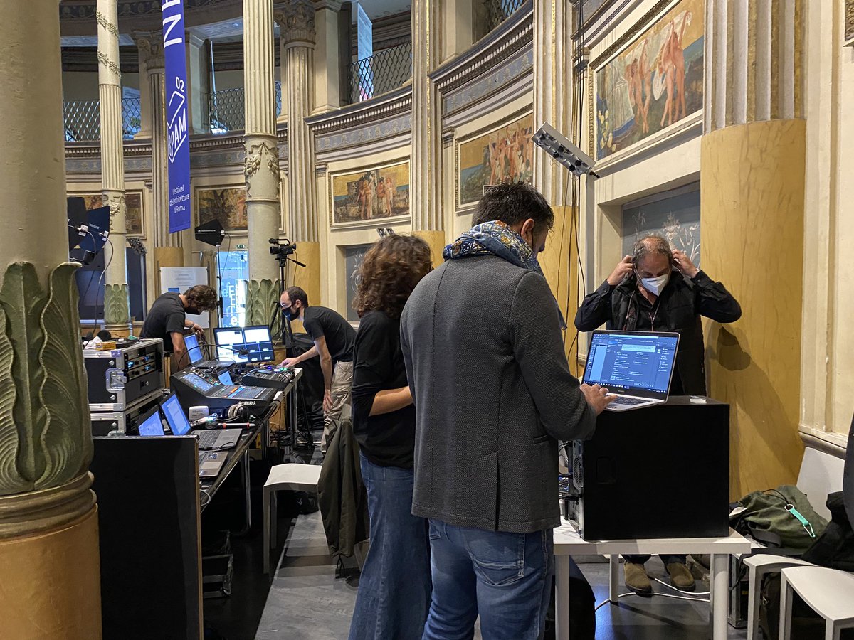 architettiroma's tweet photo. #SpamRoma2020
Dietro le quinte #SPAM2020 - pronti per il Festival dell'Architettura della Capitale organizzato da @architettiroma. #fragile il tema di oggi con #MichelangeloPugliese, #JandeVylder, #OrazioCarpenzano e #SimoneSfriso
Segui la diretta https://t.co/54YUxj13N6… https://t.co/IzRTmN4RCH