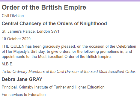 Debra Gray MBE tweet media