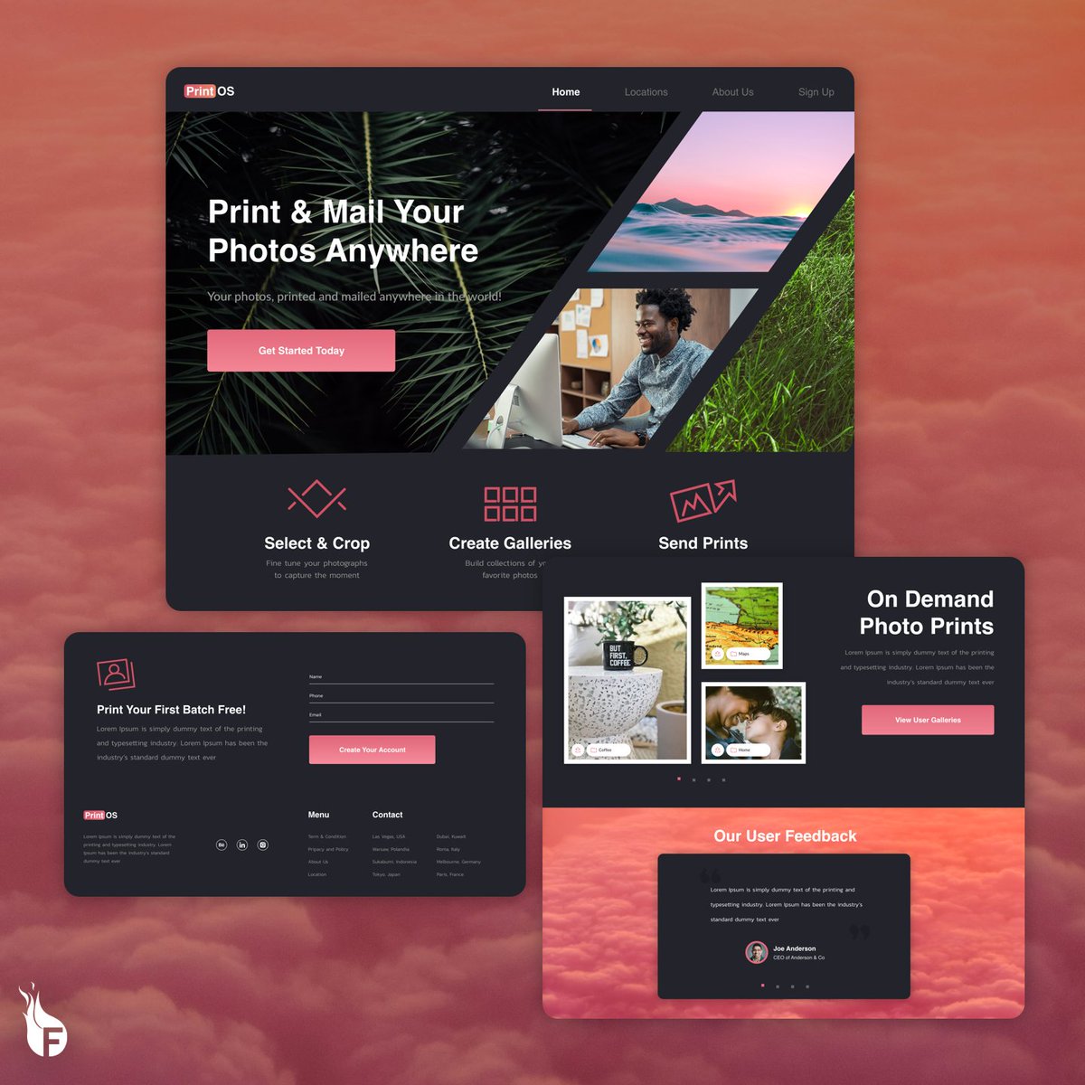 Fyresite's tweet image. Phones are nice, but ever miss polaroids? 📷

#PrintOS prints photos on demand, so we made a #websiteconcept! This #website really captures the sleek simplicity of the service. Killer work, @ericmdaily .

 #itb  #concept  #conceptart #ui  #webdesign  #webdesigner