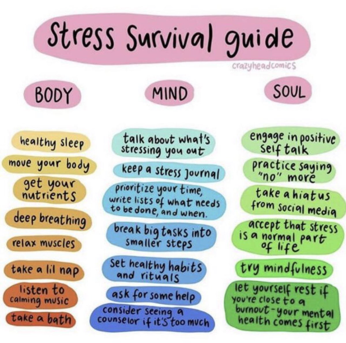 This is her WhatsApp DP right now. If you actually read it through, there’s gems in there. ‘Accept that stress is a normal part of life.’
