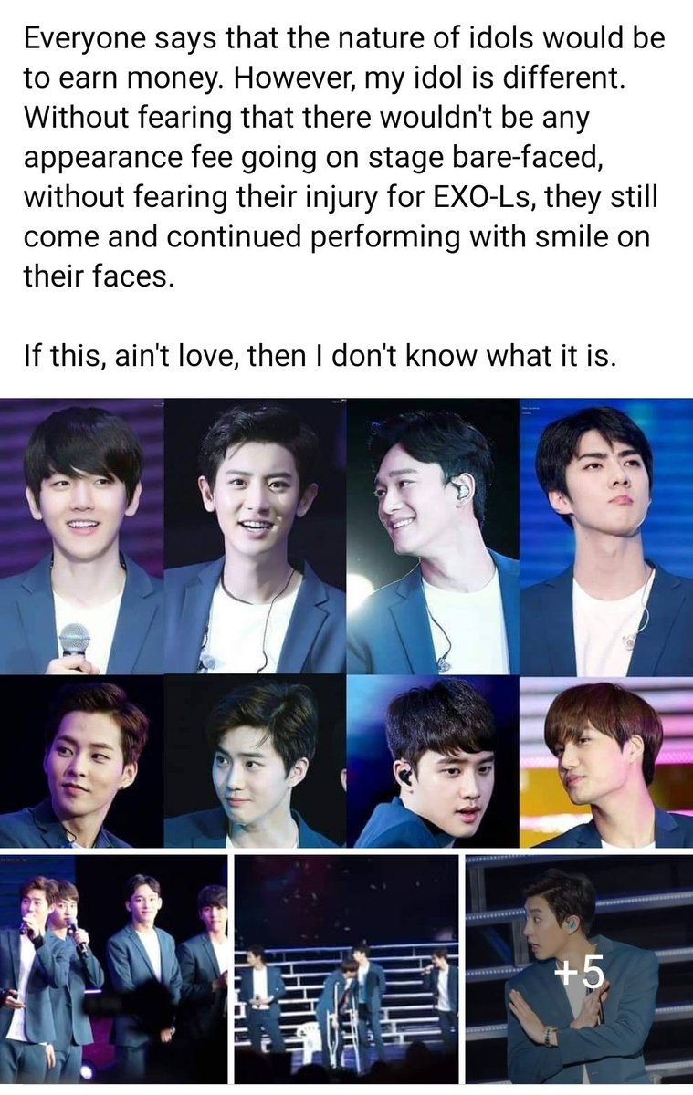 Idk your favs but exo used to have a concert which was k-friends concert in Shanghai but sadly the organiser ran away with the money leaving exo & exols there. They had to use their own money to covered up their outfits & the event. They also had no makeup on that day.
