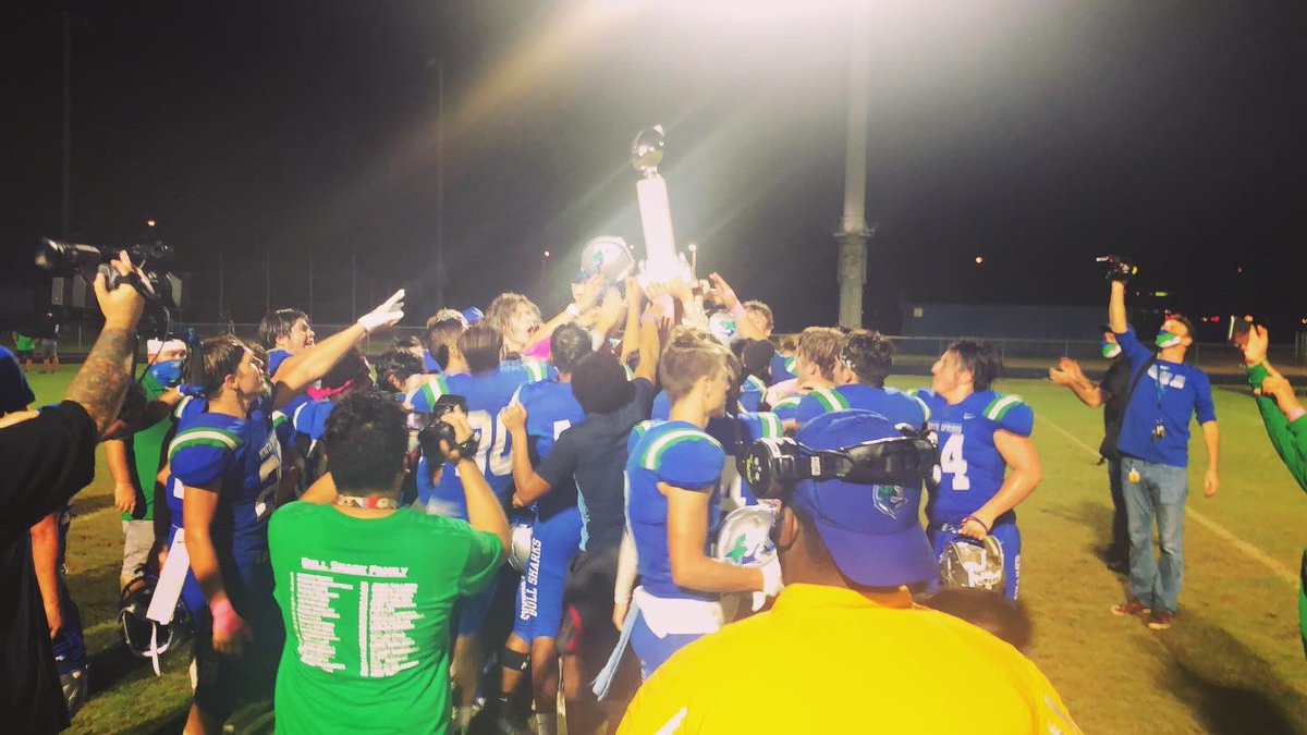 BonitaSpringsHS's tweet photo. Congratulations, Bull Sharks on your 21-20 victory over the Wildcats in Jaws vs. Claws II.  Great game, @esterohigh.  Looking forward to round 3! #BullSharkNation https://t.co/fWVa3Q2917