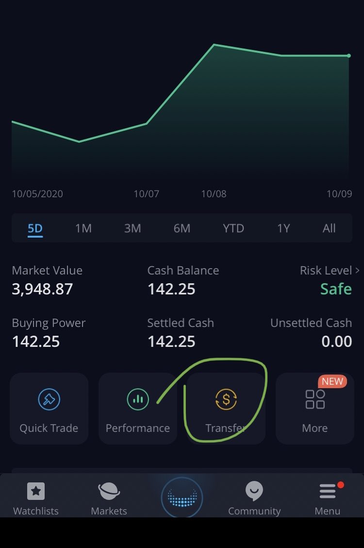 Next. I used Webull for small trades and options plays If you want to open an account it’s easy to transfer there tooI recommend at least have 2 accounts 1. Buy and holds 2. Trades If you sign up for webull we both get 2 free stocks  https://act.webull.com/mo/CkobNLzfLjjL/s10/inviteUs/