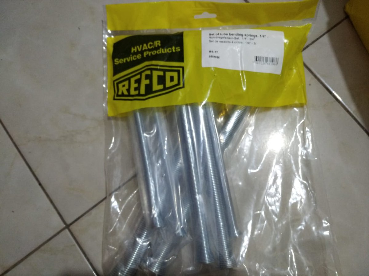 PtSabin's tweet photo. Tube Bending Spring Refco, Type BS-77
Kami siap support kebutuhan tools, device dan spare parts mesin industri anda.
Telp :
1. (022) 20582165
2. 0857-2042-2877
#gandamanaenterprise #gandamanakomputer #ptmuliatamaadipatisabin #rajamenyok #ESSEM #Refco #tube #Bending #Spring https://t.co/BwIwFIajMg