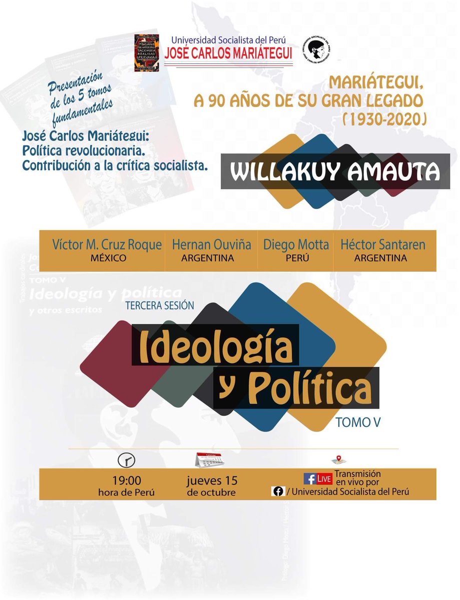 UsocialistaP's tweet photo. La tercera presentación de los 5 tomos.
[TOMO N° 5]
IDEOLOGÍA Y POLÍTICA https://t.co/g9jHvojEyi
