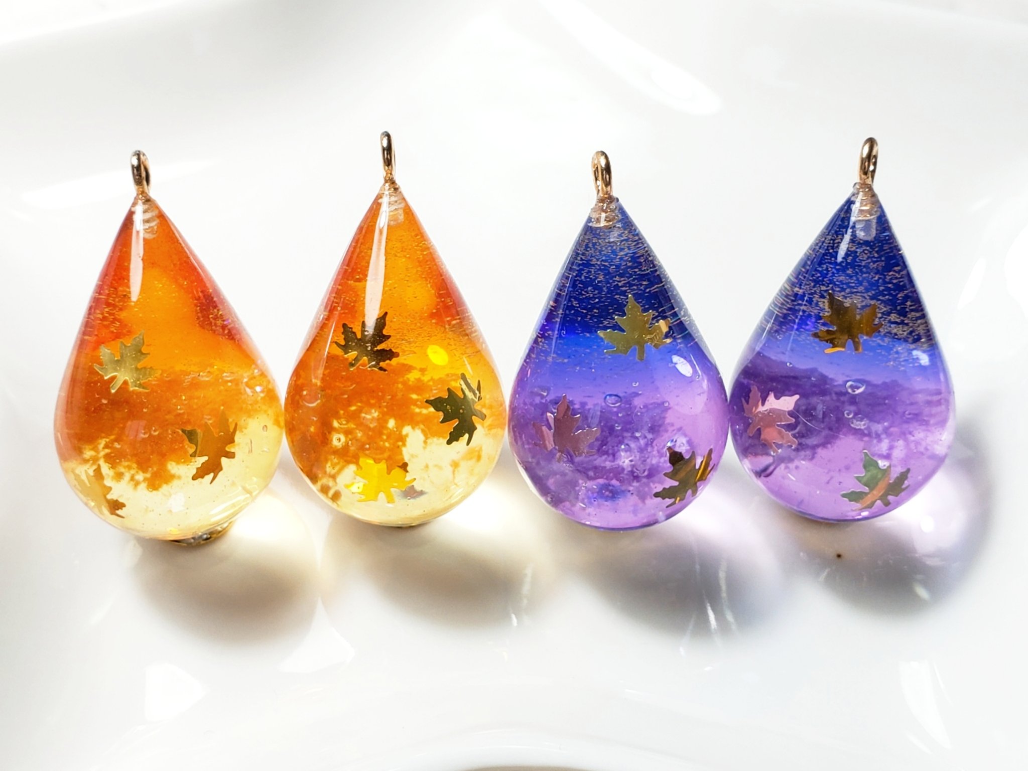 レジンアクセサリー No.4 レジンアクセサリー☆キラキラ蝶々レジンネックレス