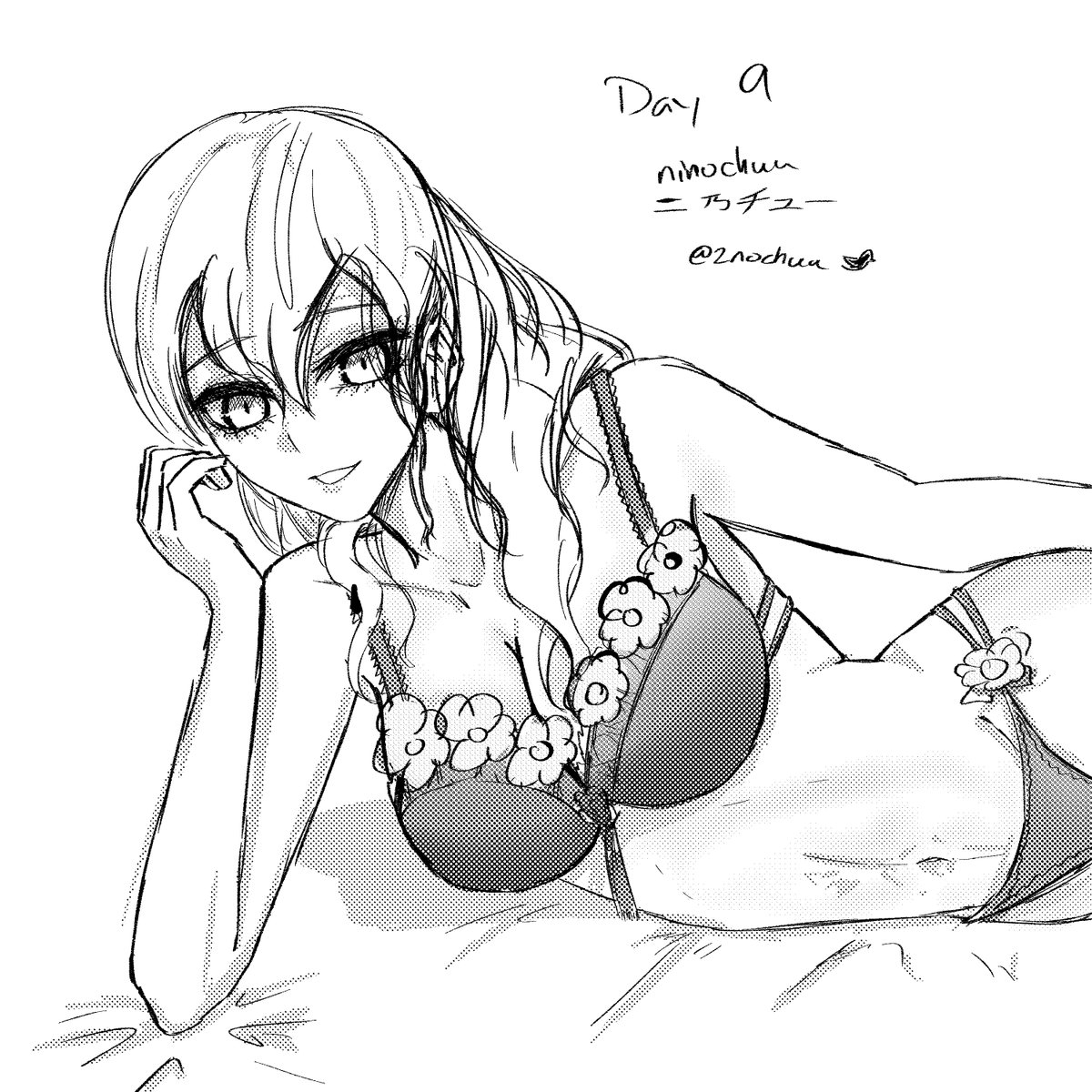 day 9: lingerie

#cutegirltober #イラスト #可愛い #animeart 