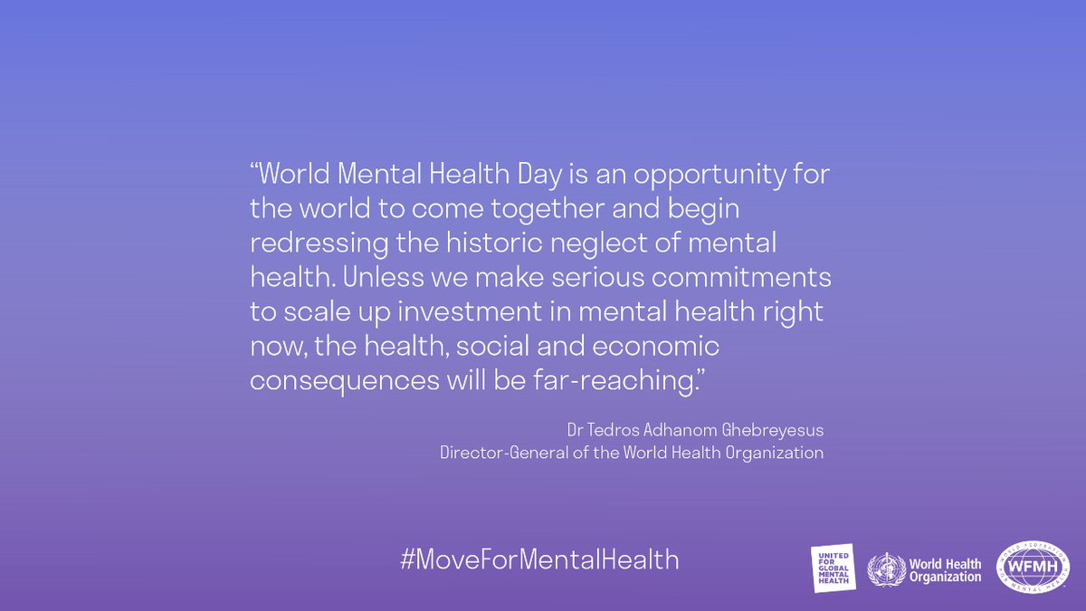 MOHmentalhealth's tweet image. Happy #WorldMentalHealthDay Its time to Invest in #MentalHealth #MoveForMentalHealth #WalkAMind