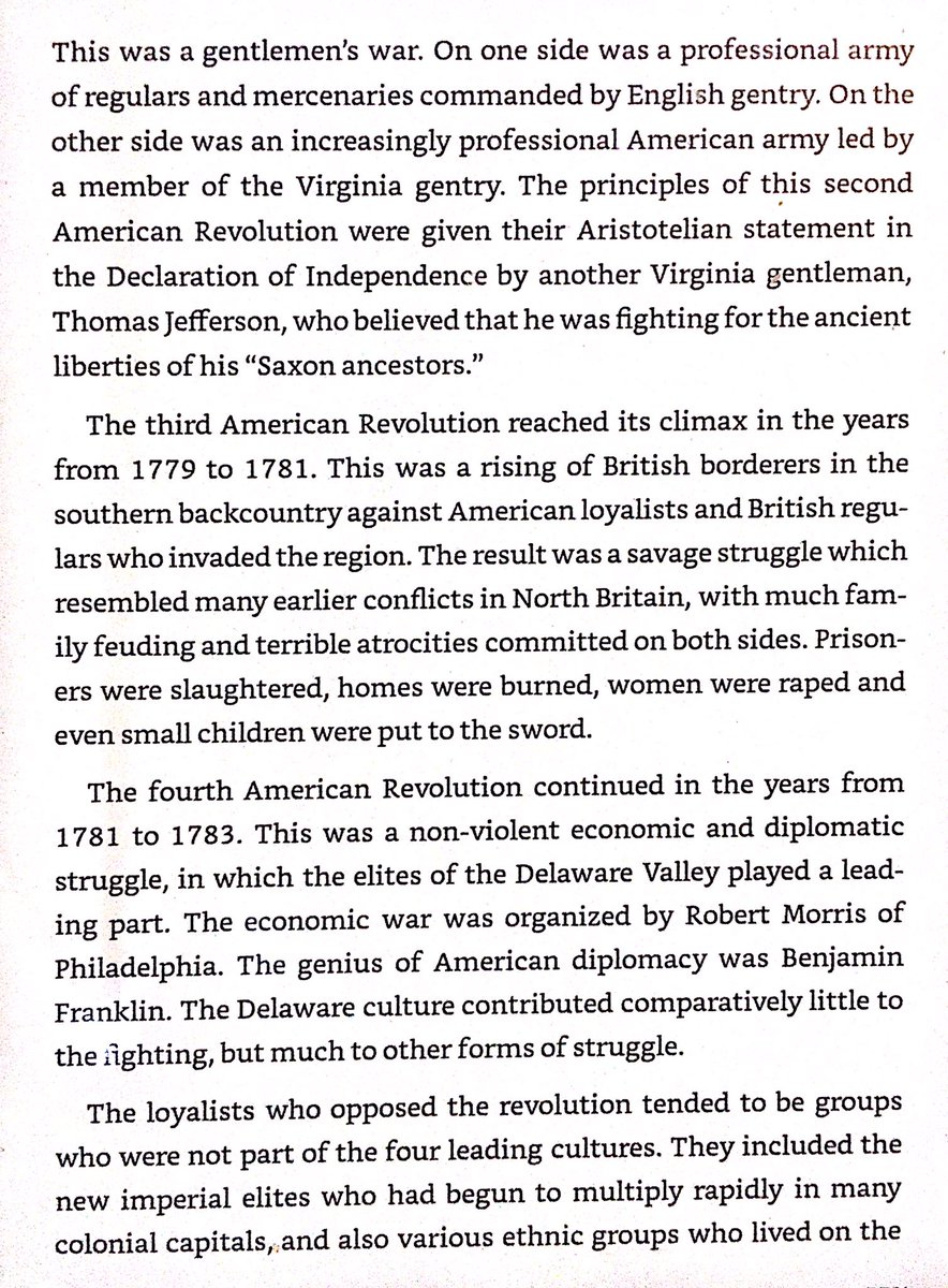 Author argues American Revolution was a cultural & political conflict, not an ideological conflict. Jefferson & Paine’s writings were just post hoc rationalizations for the war.