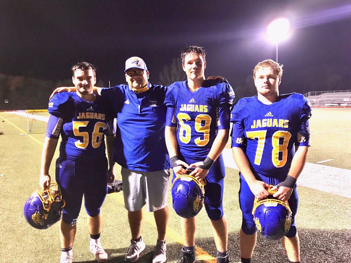SHS_JaguarFB's tweet image. Shout out to these O Linemen  who have blocked for almost 1200 yards rushing in the last 3 games... some of those dudes pulling double duty on the D Line. Good stuff gents... must have been the “paperwork”